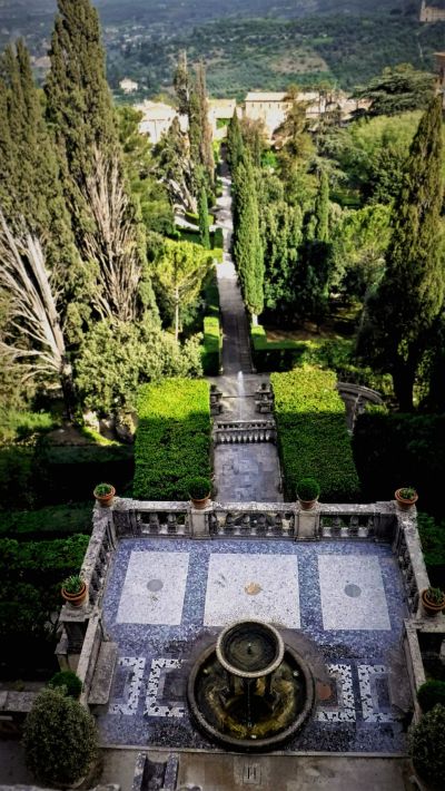 view-from-the-villa-toward-the-garden-the-fountain-of-the-tripod